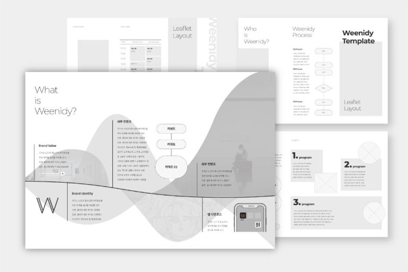 高端时尚简约多用途的房地产三折页设计模板