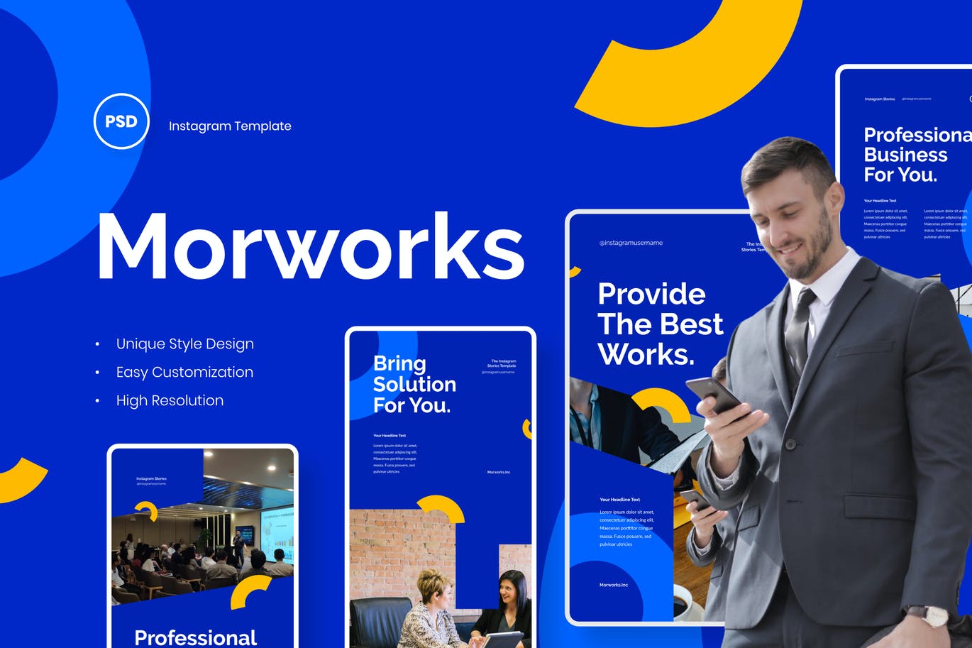 时尚高端简约新孟菲斯风格的商业商务powerpoint幻灯片演示模板（pptx）