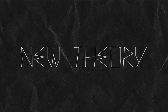 个性的手绘字体 New Theory — Font