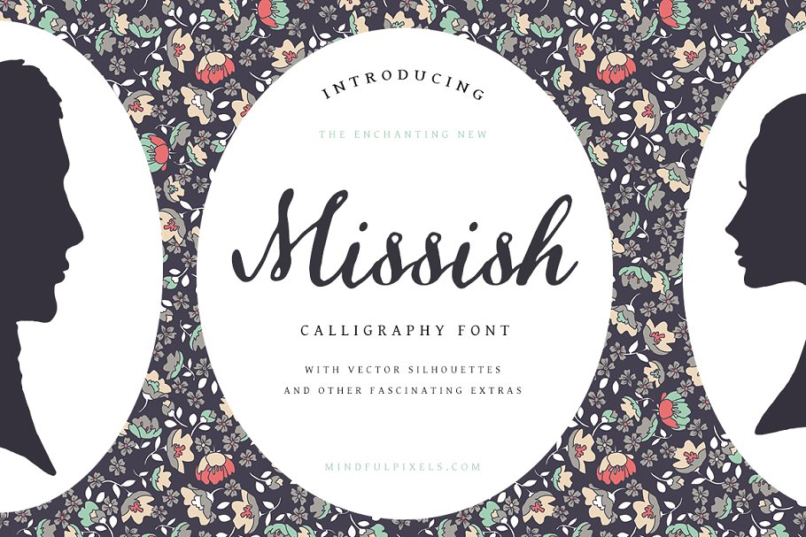 女性手绘字体 Missish Calligraphy Font