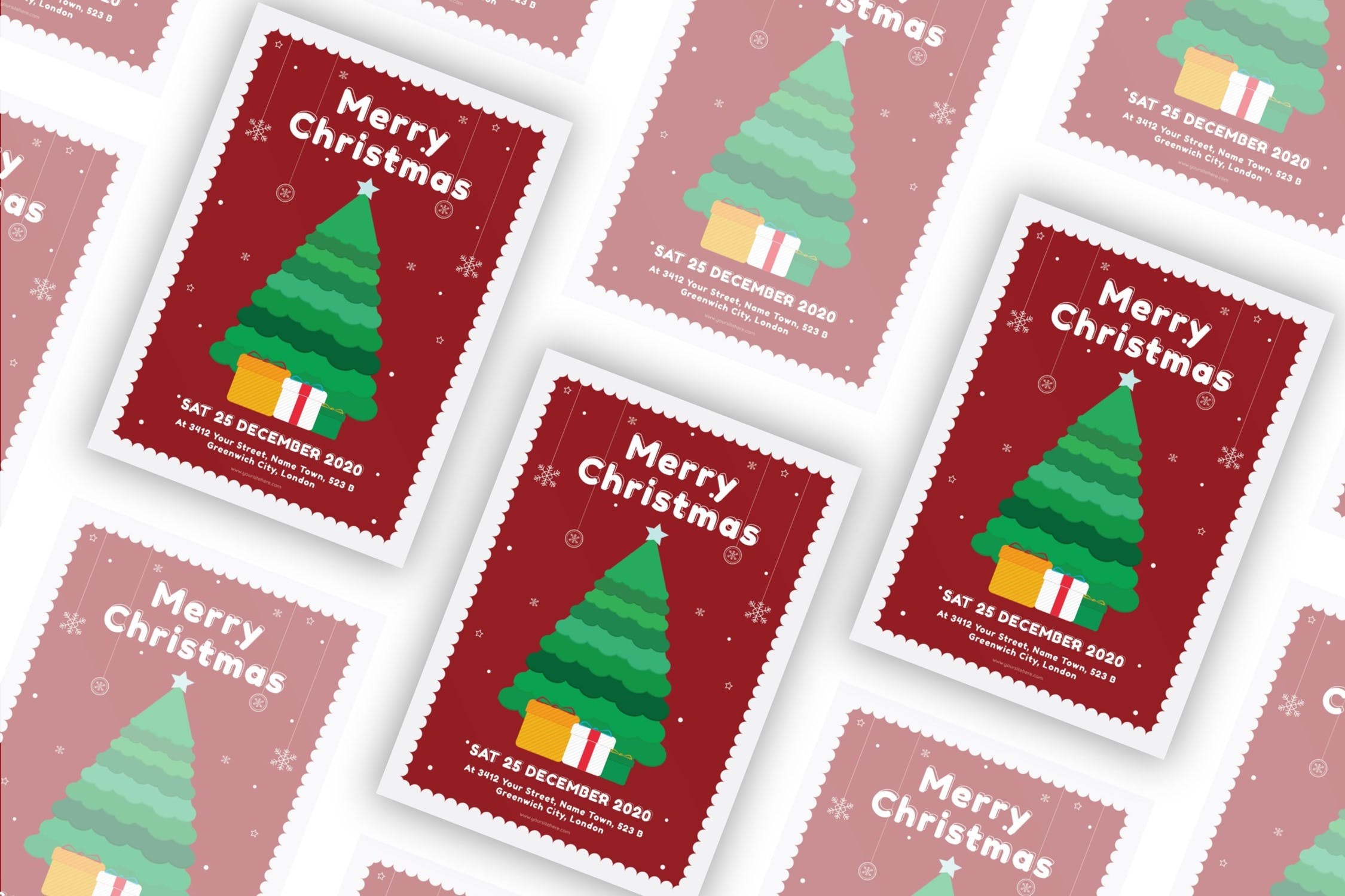 圣诞树海报设计模板[PSD]