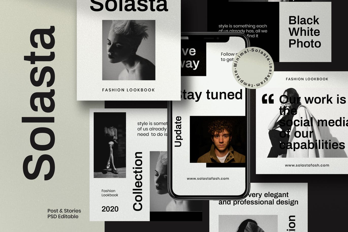 时尚高端专业的高品质instagram社交媒体banner海报设计模板集合