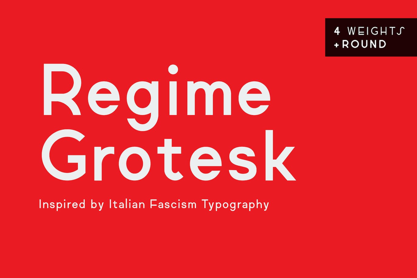 时尚现代的高端英文无衬线字体Regime Grotesk