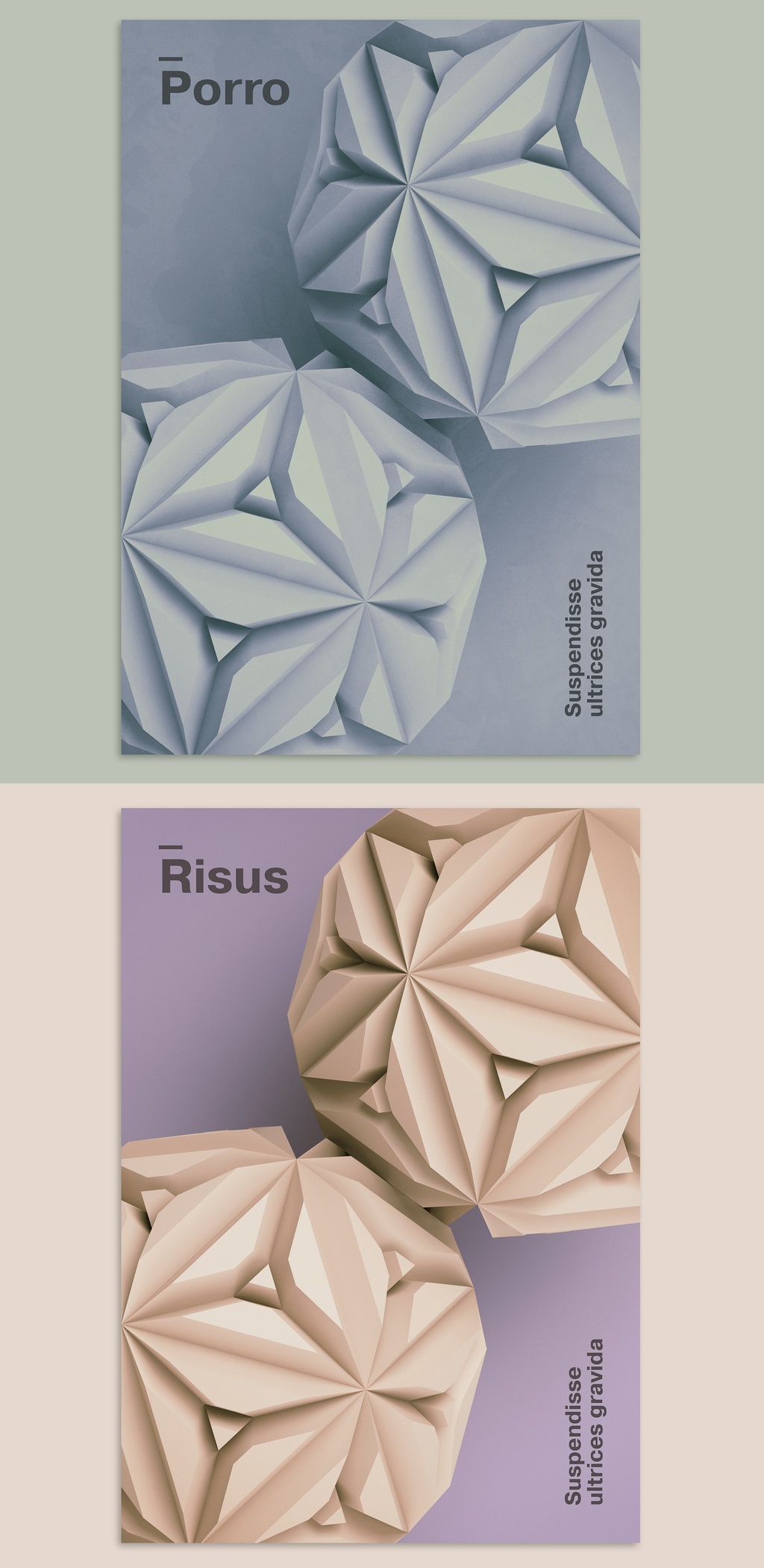 抽象风格的现代3D海报布局设计模板