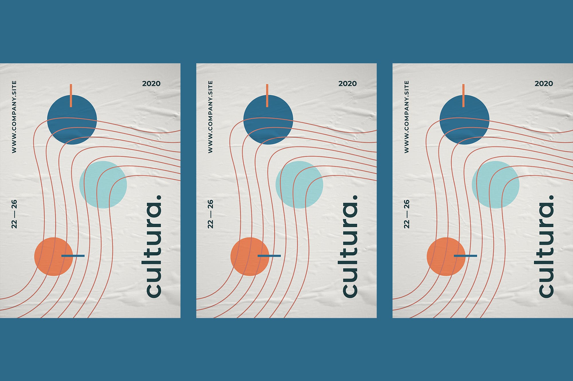 点线面个性海报设计模板下载（PSD,AI,EPS,PNG）