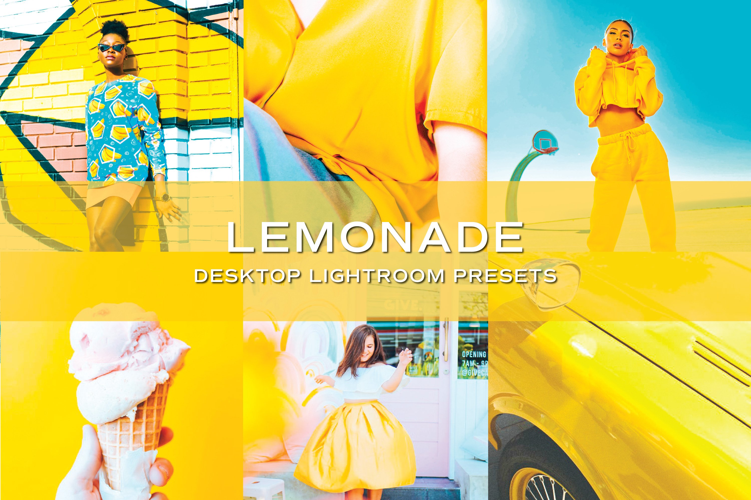 5种充满活力的黄色调色滤镜Lightroom预设