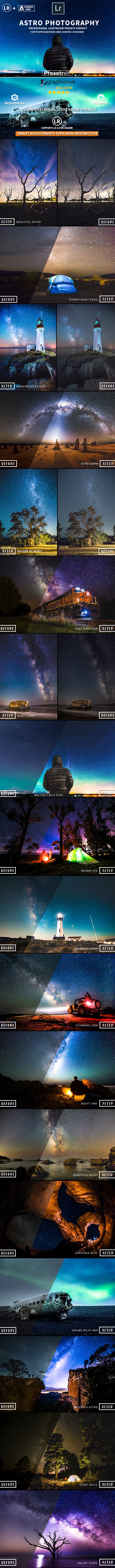 20个专业版天文摄影照片滤镜Lightroom预设