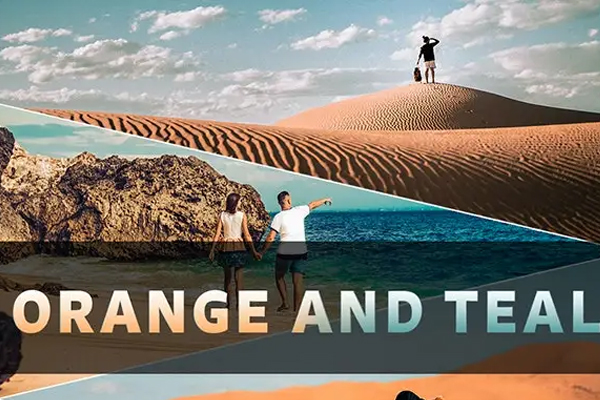 橙色和蓝绿色调照片滤镜Lightroom预设