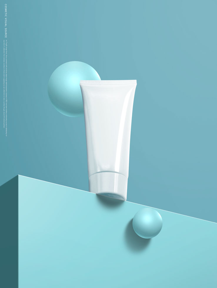 极简元素乳液护手霜海报设计模板