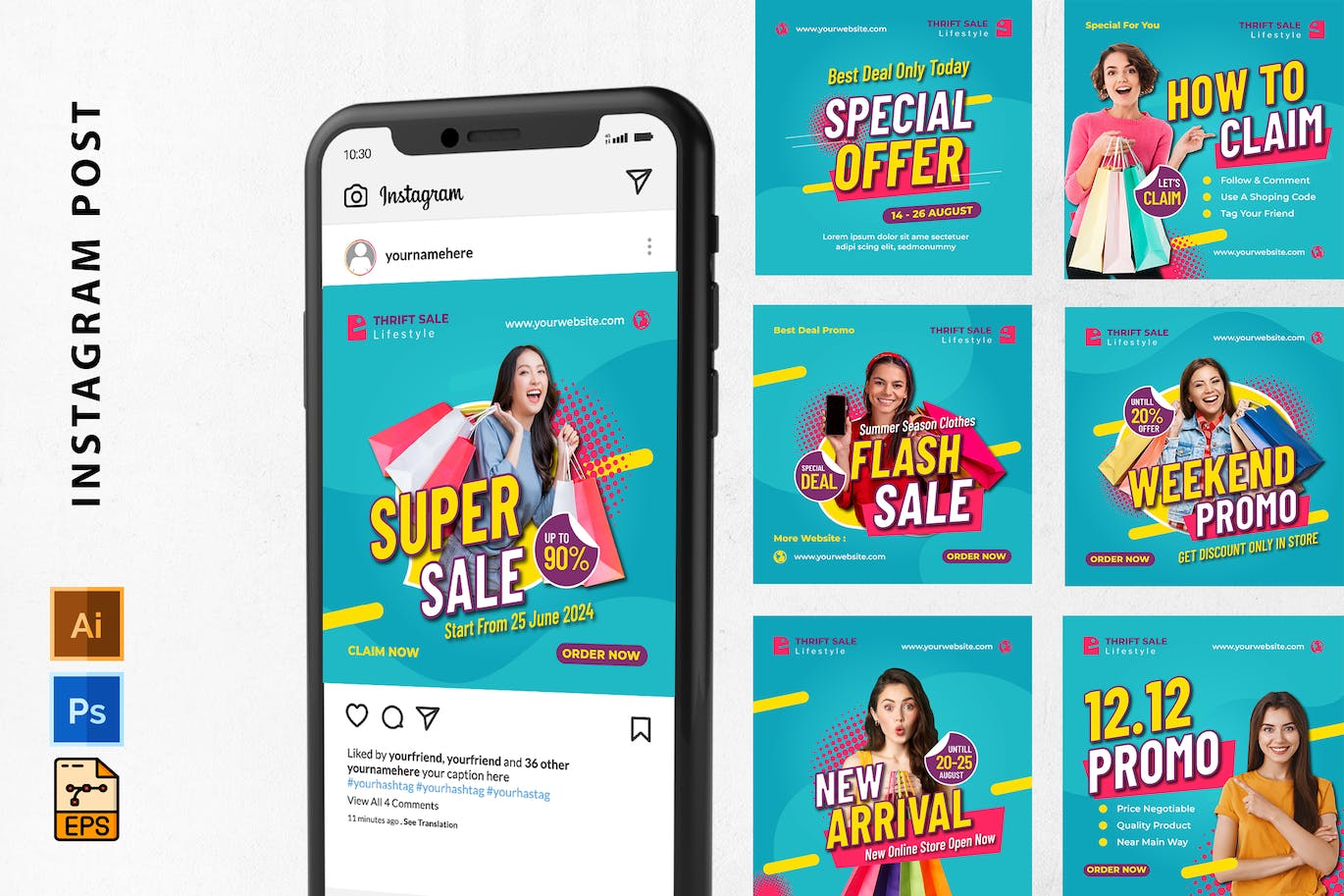 高品质的淘宝京东电商双十一双十二促销banner海报设计模板大集合-AI,PSD