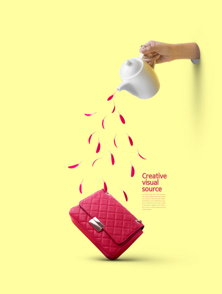 女包品牌创意视觉海报设计韩国素材