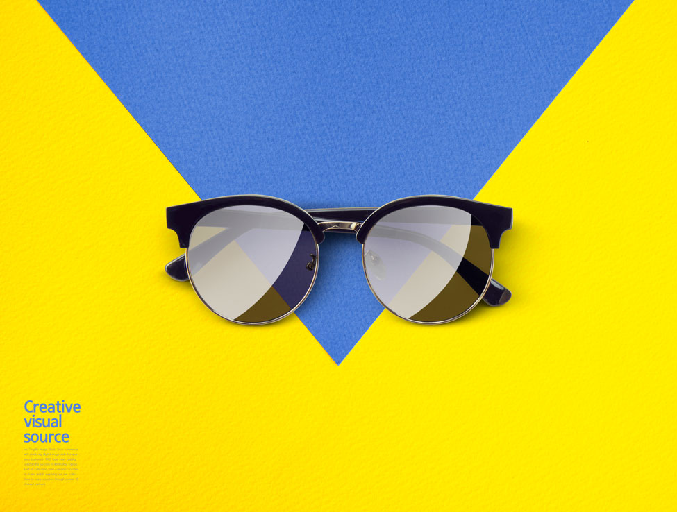 眼镜产品创意视觉海报设计模板