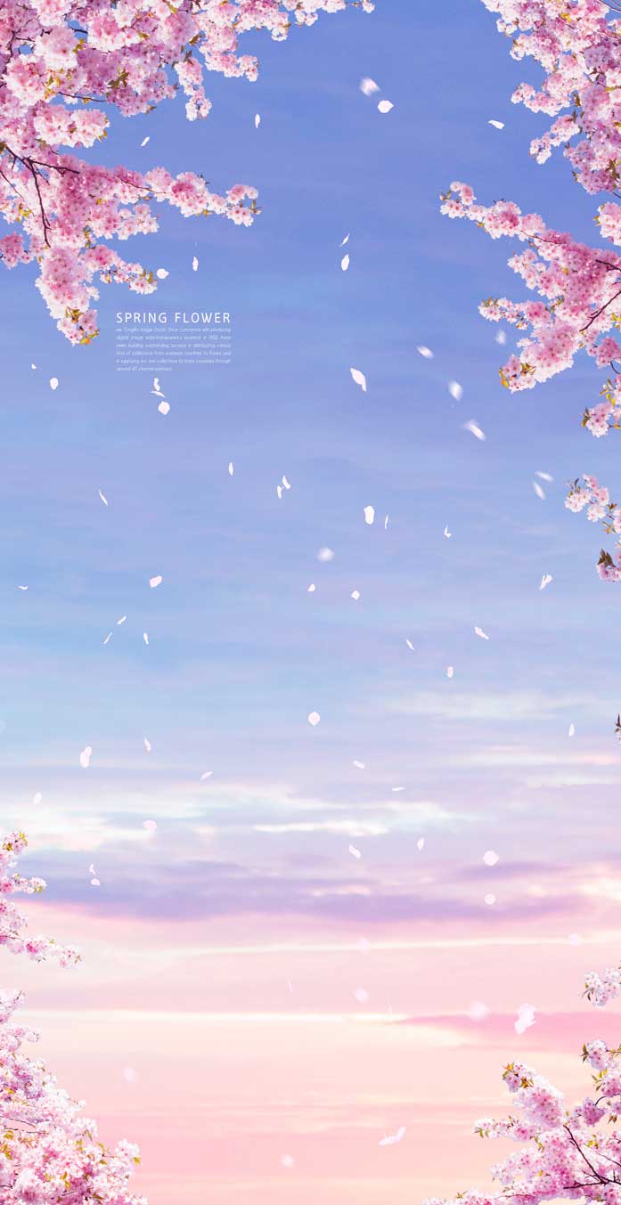 春天浪漫风景手机壁纸背景素材