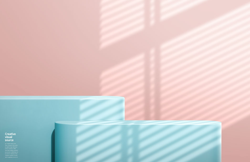 窗帘阴影创意视觉海报设计模板