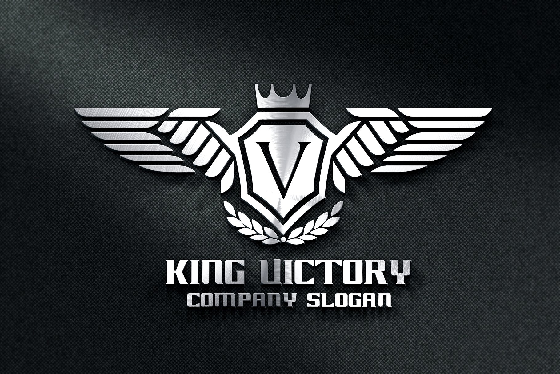 高端国王logo模板 King Victory Logo