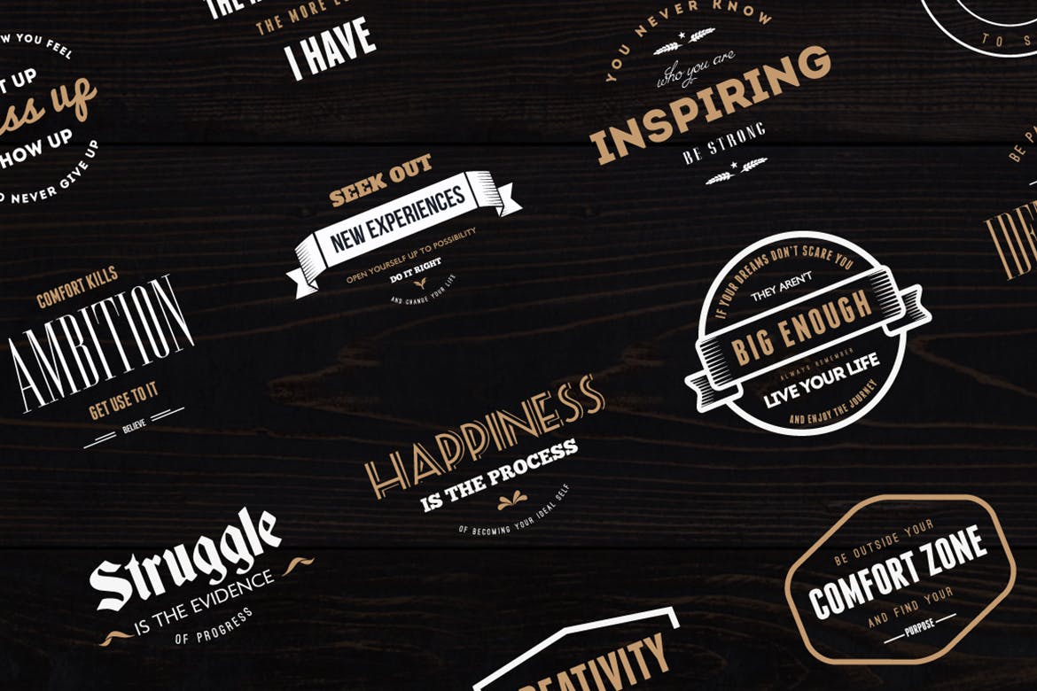 18个时尚高端简约多用途的复古logo标志设计模板logo在线设计