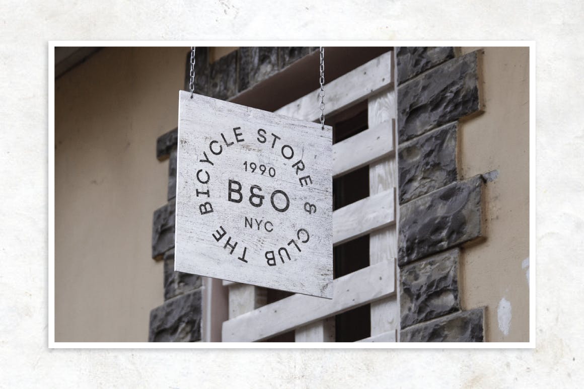 时尚高端简约多用途的高品质复古风格的经典logo标志设计模板集合（AI,PSD）