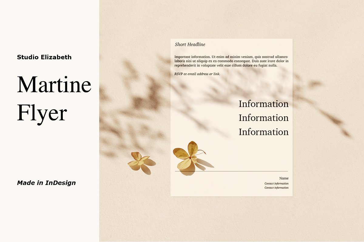 现代简约设计风格多用途传单模板[INDD]