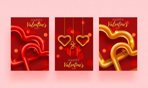 浪漫情人节爱心销售模板