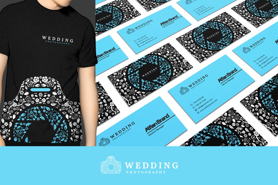 婚礼logo设计元素 Wedding Photography logo