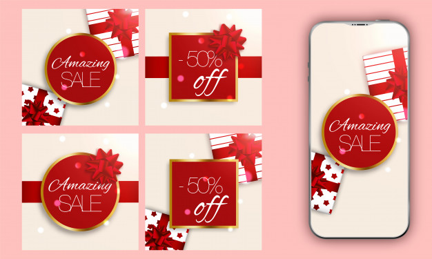 情人节壁纸模板社交媒体发布设计背景