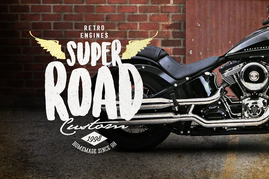 经典摩托车logo设计 Vintage Motorcycle Logo Design