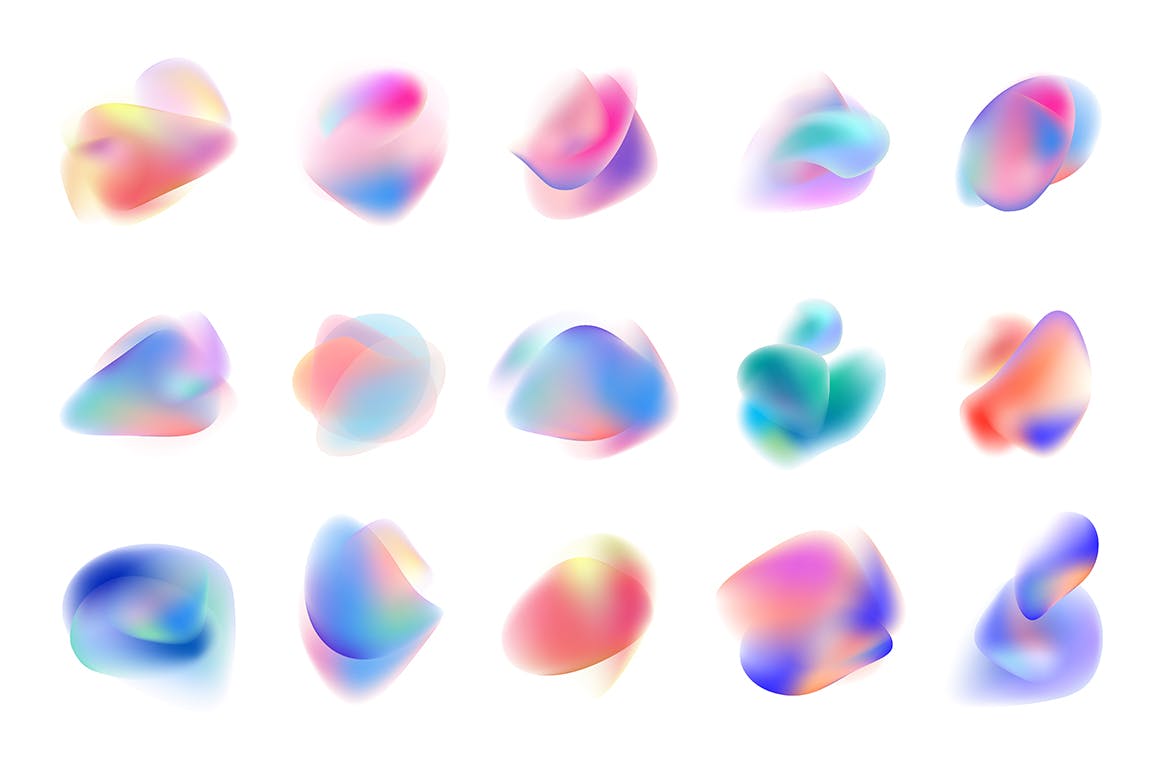 绚丽时尚抽象图形logo标志设计元素集合