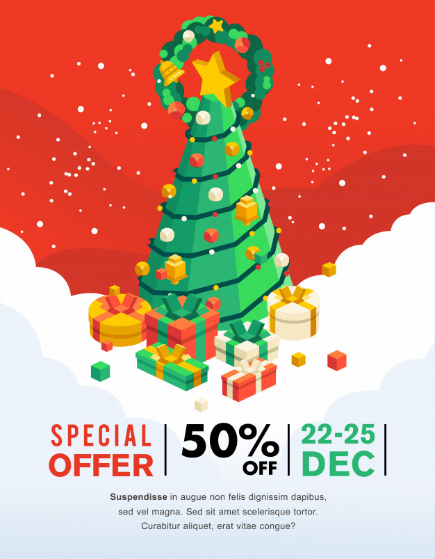 圣诞节广告设计海报模板