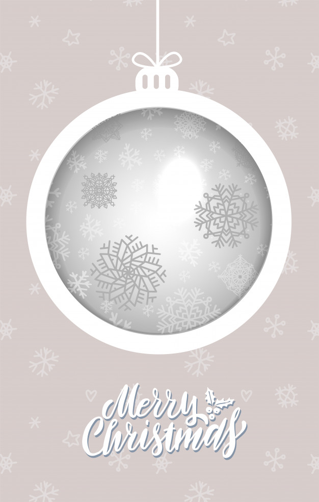 圣诞球广告元素设计