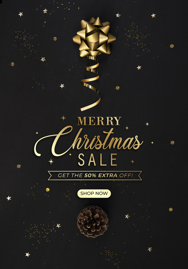 高端圣诞广告设计海报模板