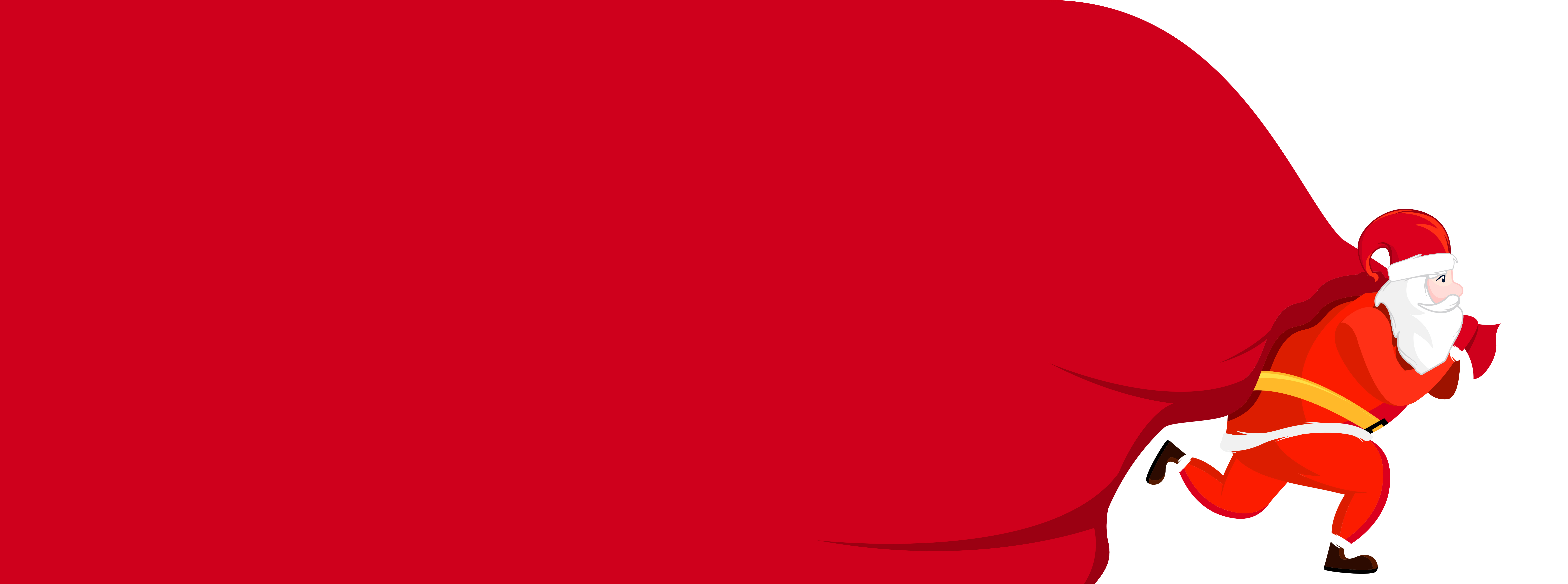 高品质的好用的2020新年圣诞节圣诞老人banner海报宣传单设计模板