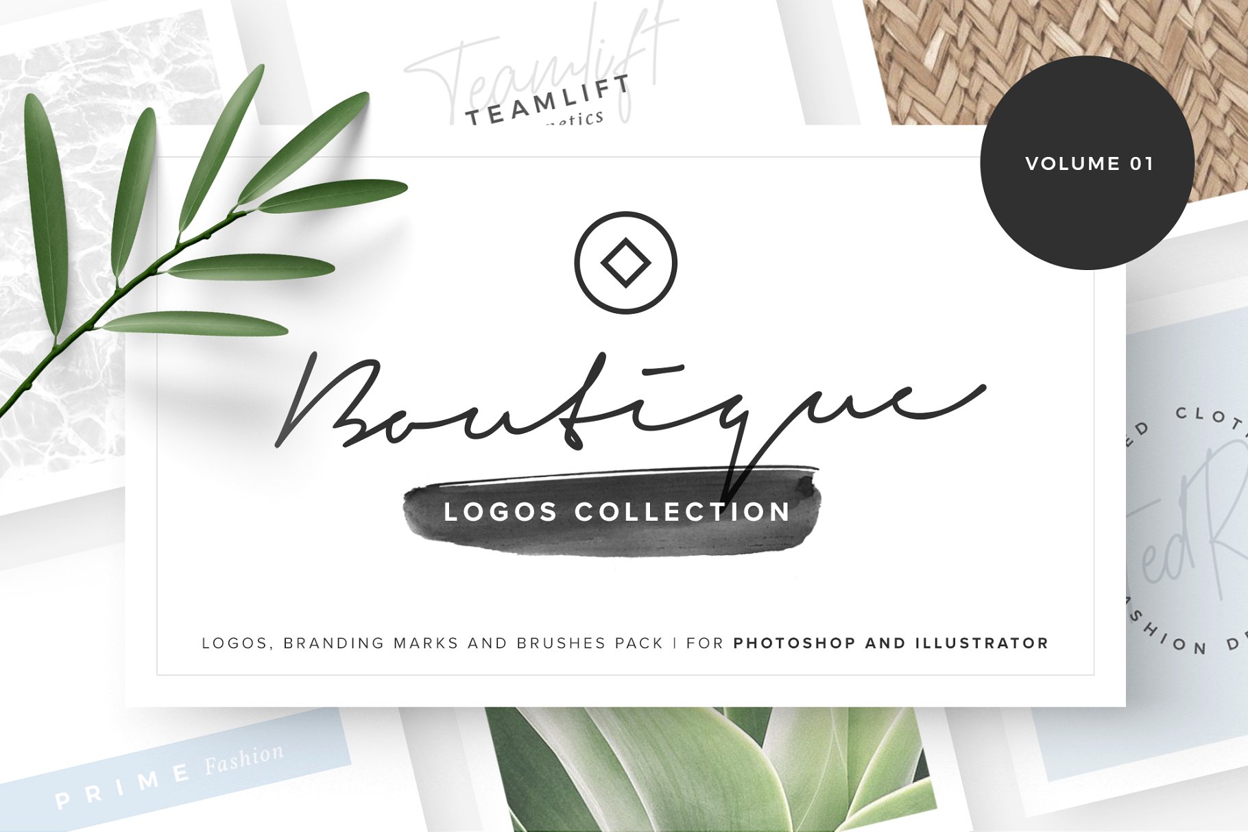 优雅精品logo模板1 Boutique Logos – Volume 01