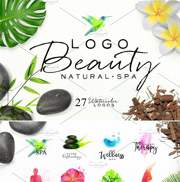 美容SPA主题Logo插画合集 Logo Beauty Natural Spa
