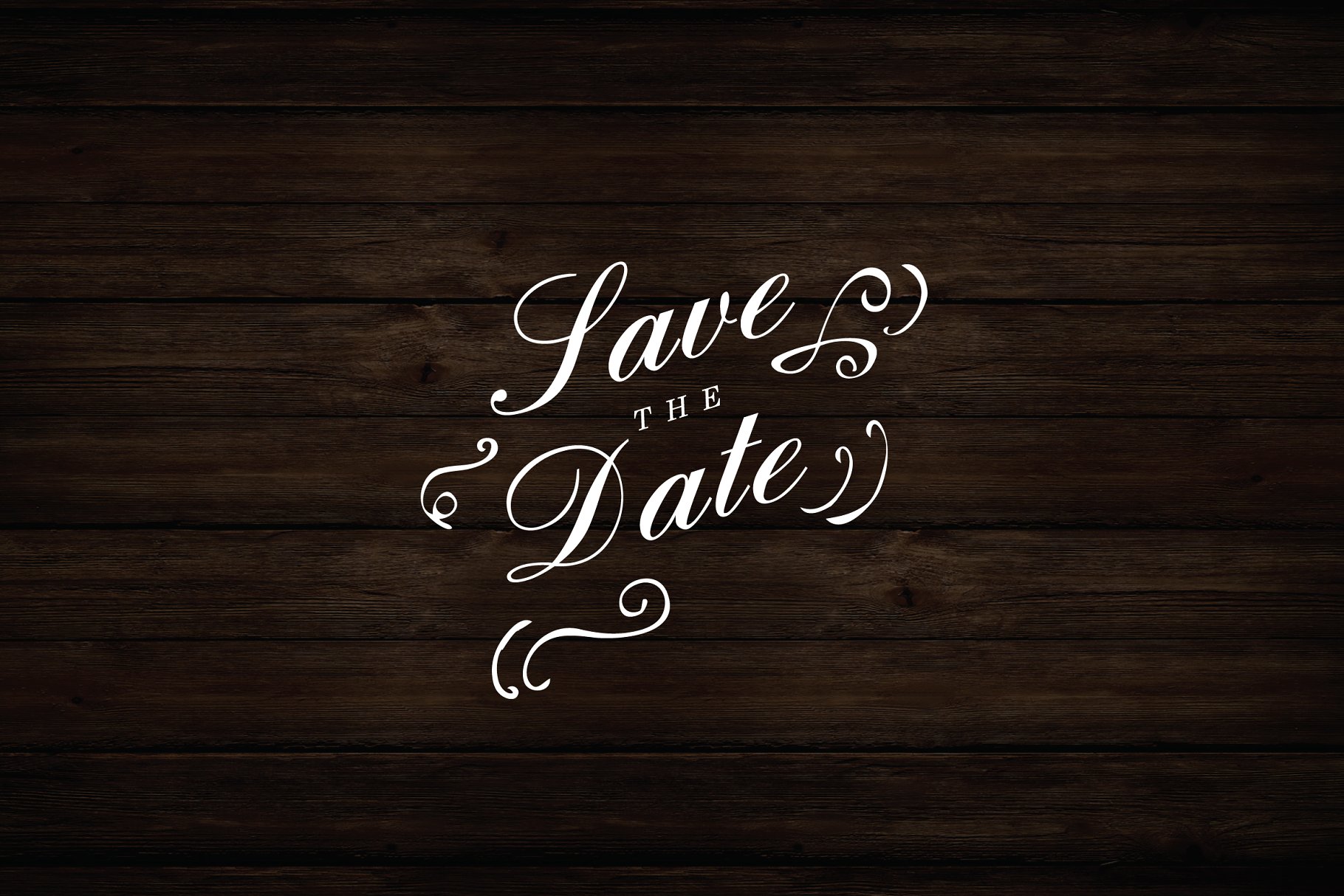 Logo模板 Customizable Save The Date Logo