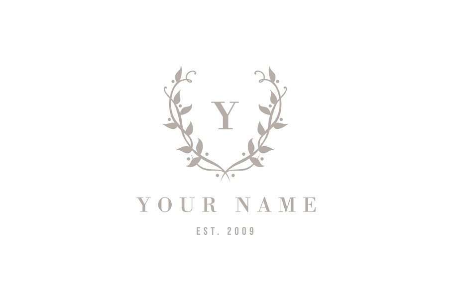 婚礼照片logo设计模板 Wedding Photographer Logo Design