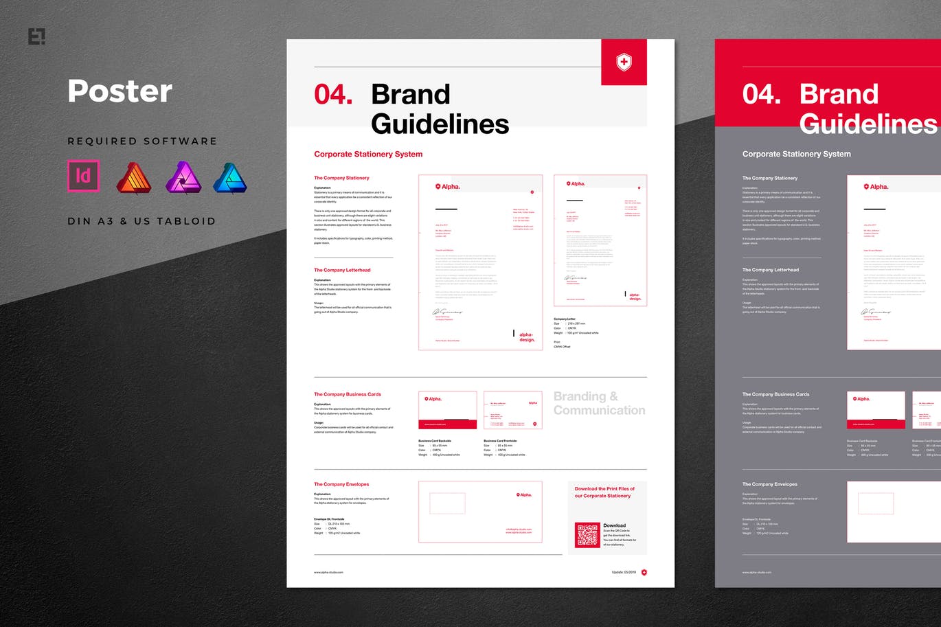 时尚高端专业的多用途高品质品牌手册VI海报设计模板-04