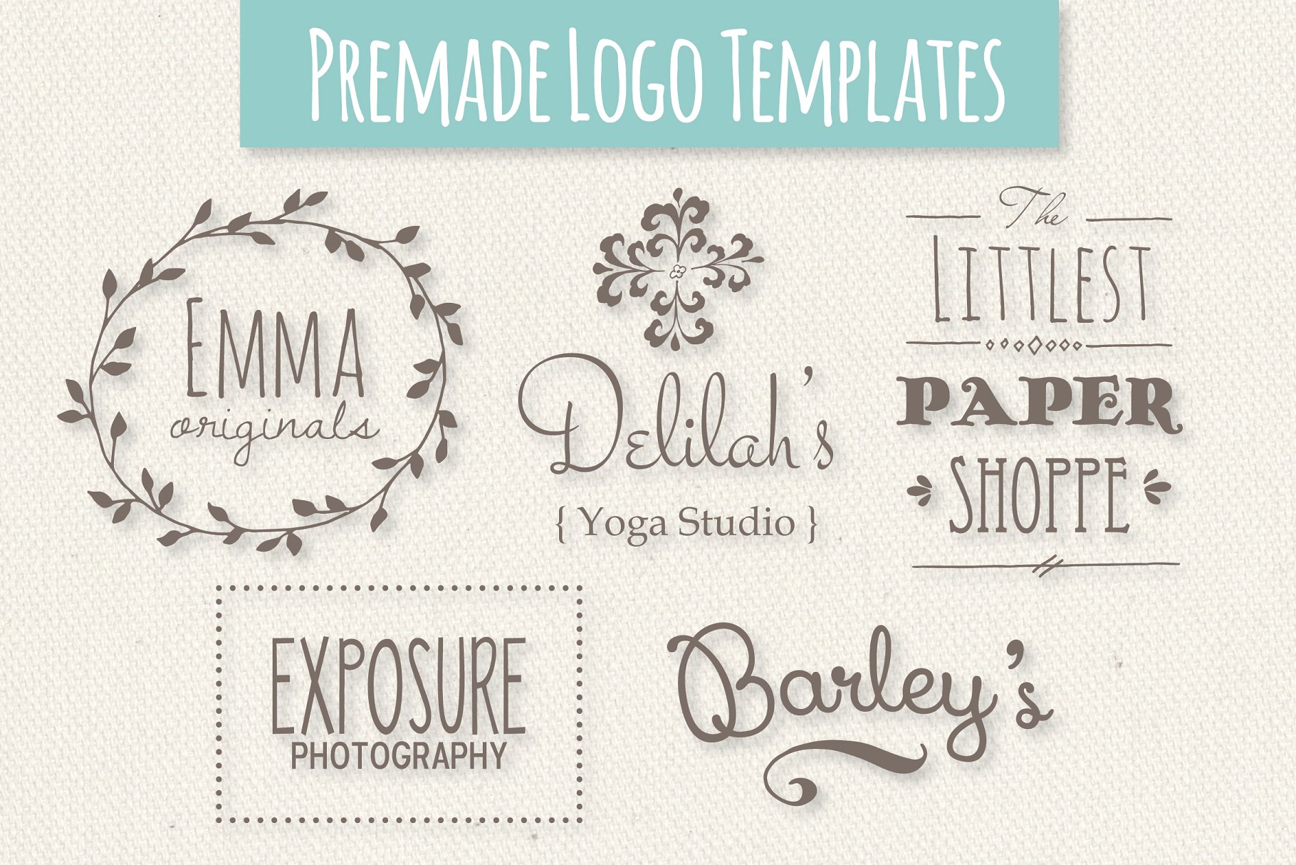 异想天开的徽标模板 Whimsial Logo Templates – Set 1