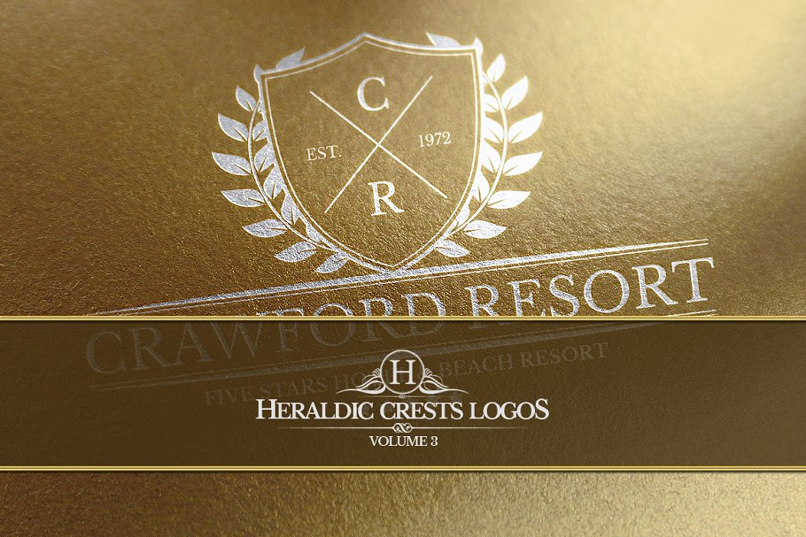 纹章的效果的logo Heraldic Crest Logos Vol.3