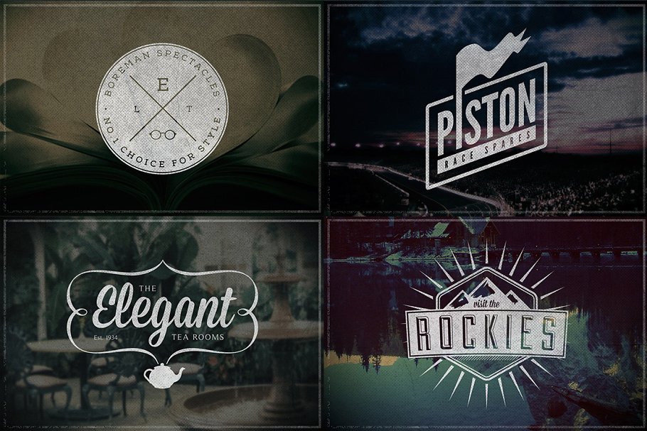 经典主题的logo模版 Vintage Logos – Volume 2