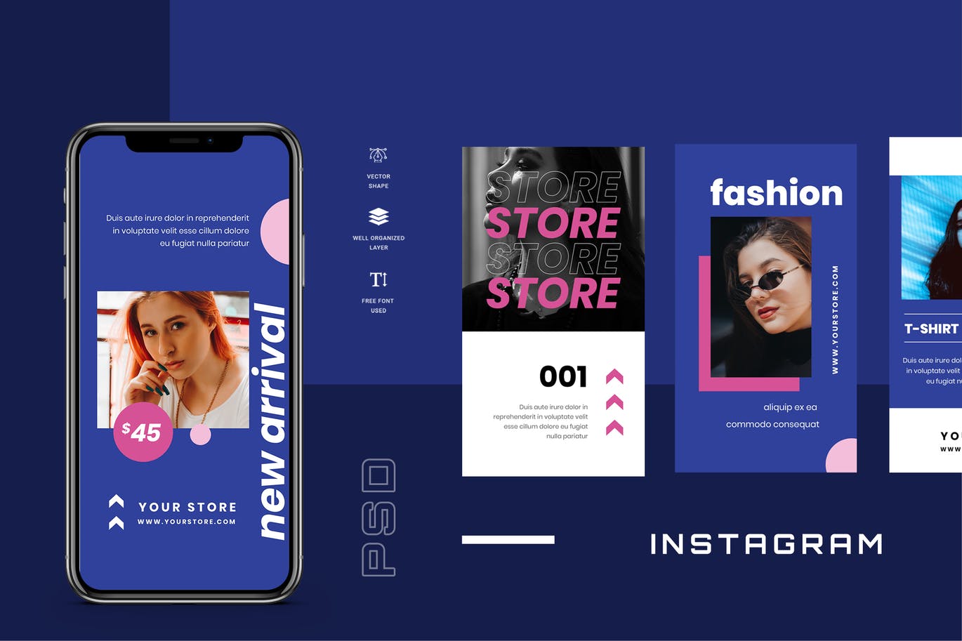 时尚高端简约多用途的高品质Instagram社交媒体banner海报着陆页设计模板