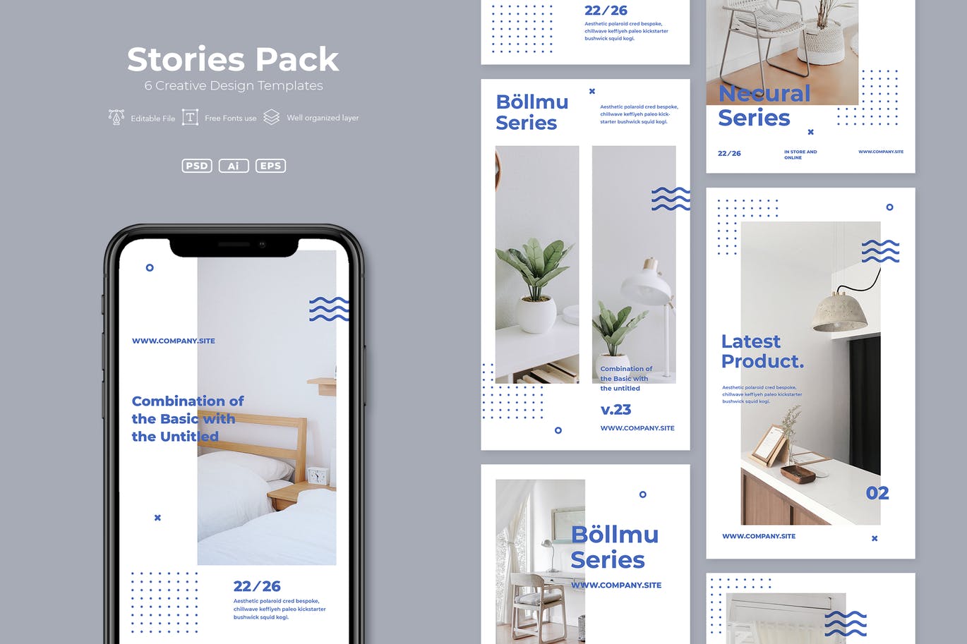 时尚高端简约ADL社交媒体Instagram海报banner设计模板.V23