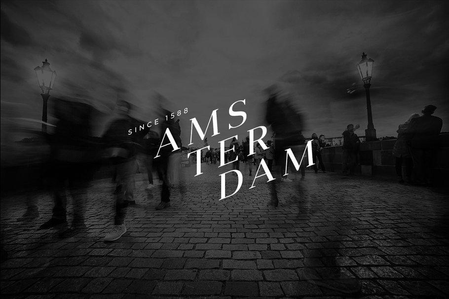 阿姆斯特丹 – 极简主义标志包 Amsterdam – Minimalist Logo Pack