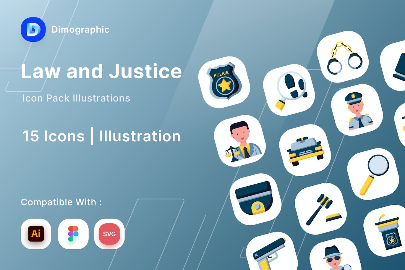 法律与正义矢量图标