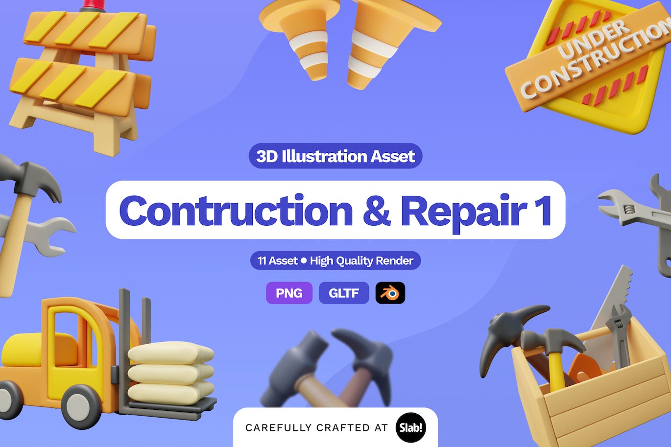 11个3D重建和修复模型图标