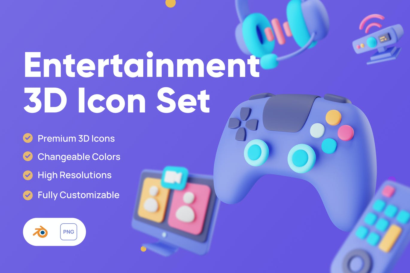 娱乐游戏3D图标