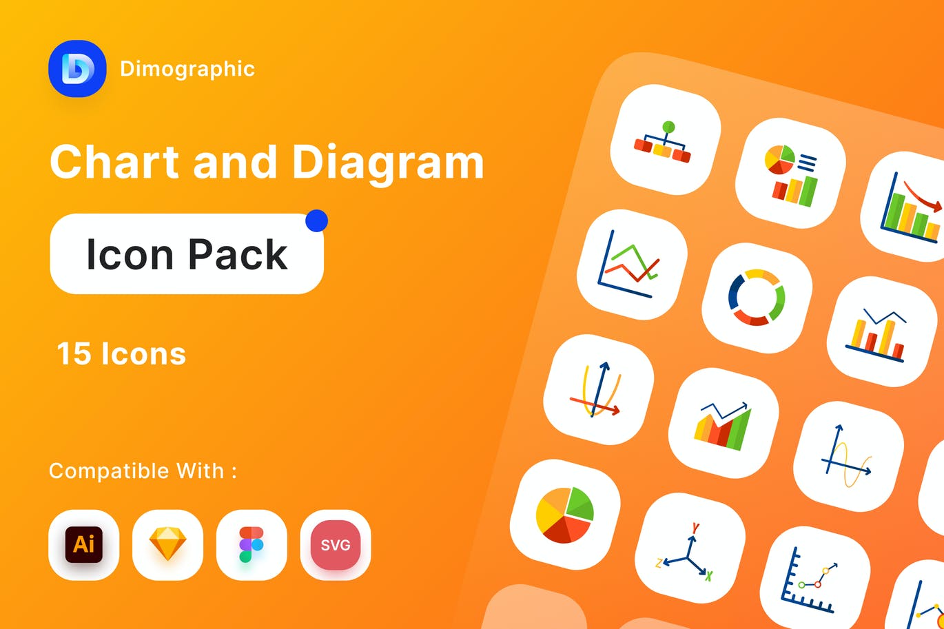 图表和图表图标包