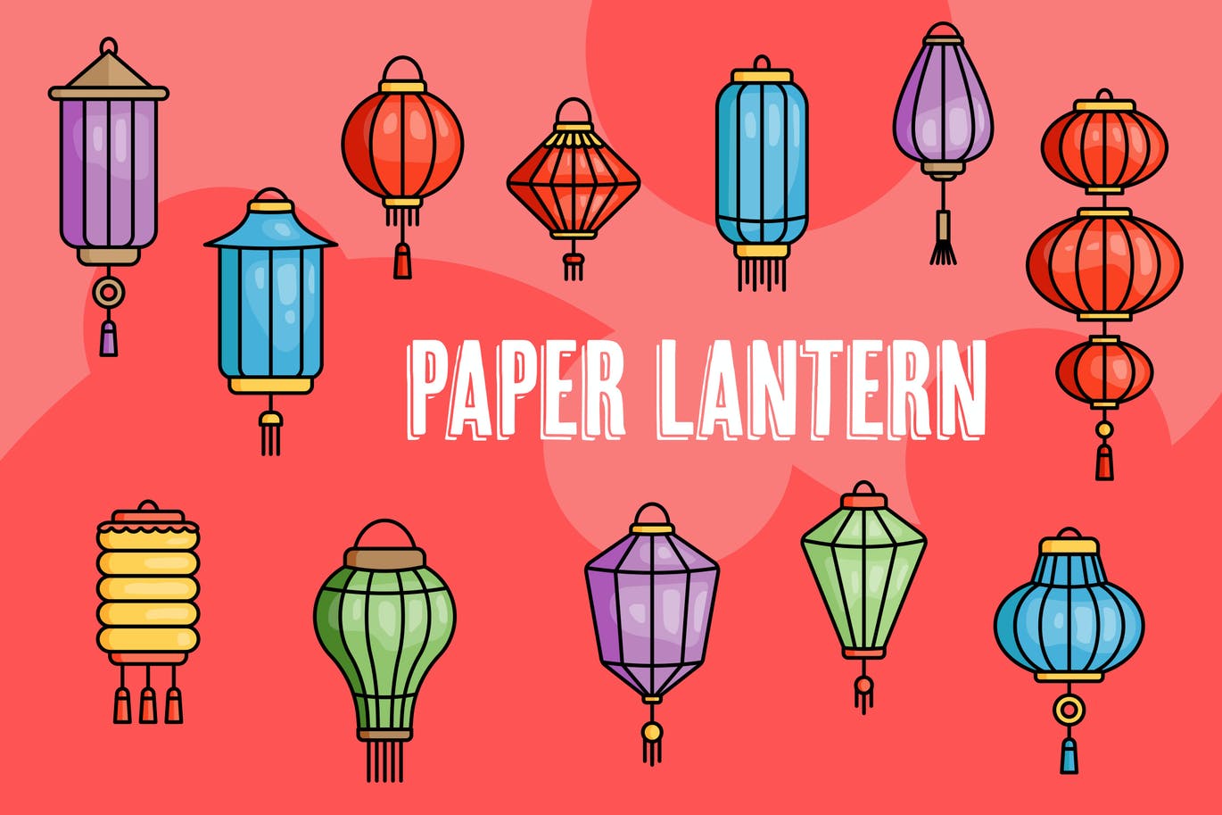 节日灯笼图标