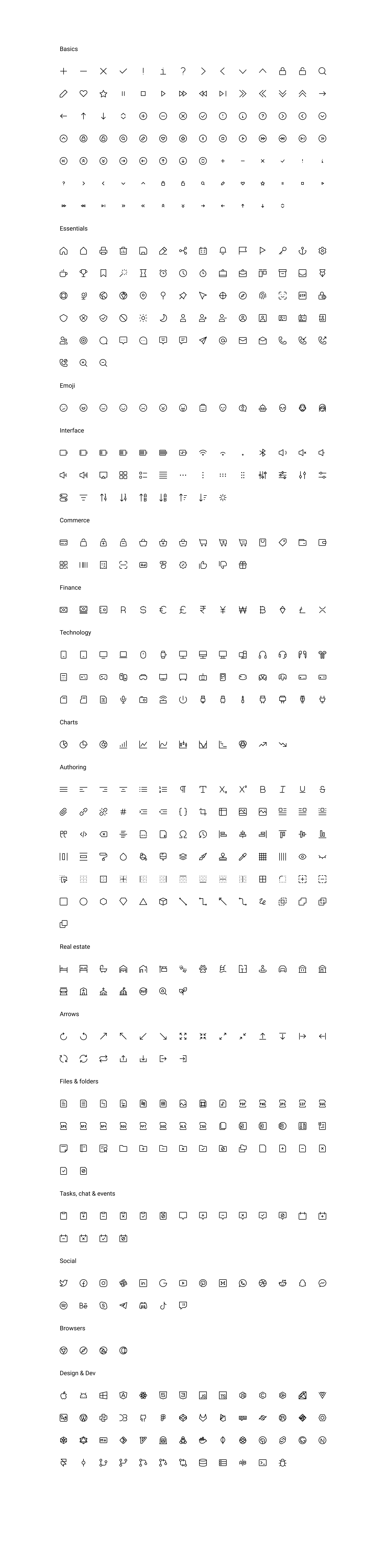 极简主义基础图标集 Teenyicons – Free Icon Set
