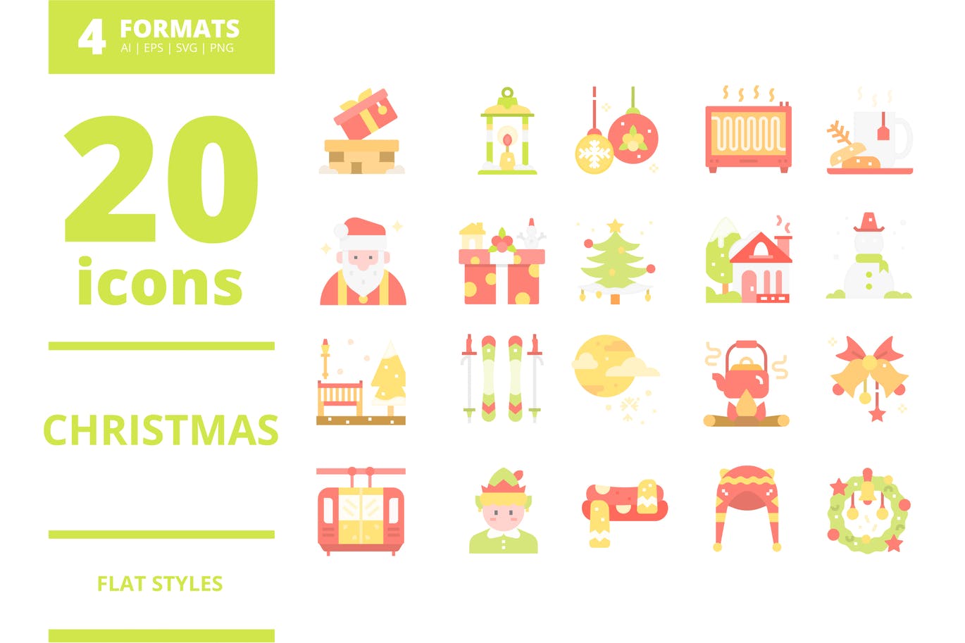 圣诞氛围图标下载（AI,EPS,PNG,SVG）