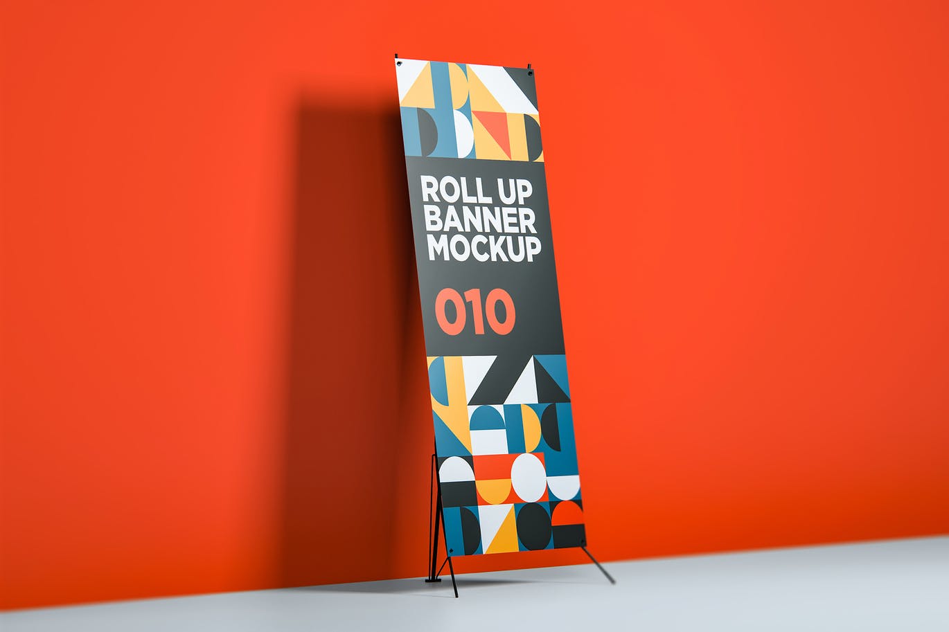 易拉宝广告Banner样机模板010 Roll Up Banner Mockup 010